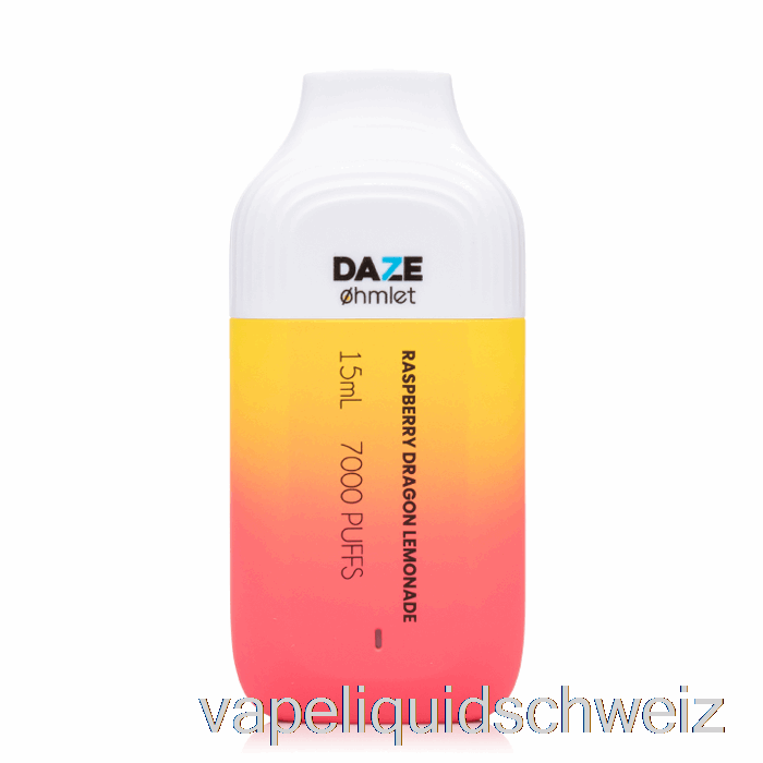 7 Daze Ohmlet 7000 0 % Null Nikotin Einweg Raspberry Dragon Limonade Vape Schweiz